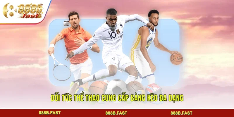 Đối tác thể thao cung cấp bảng kèo đa dạng